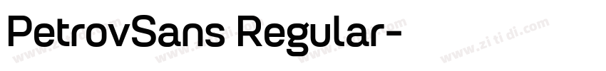PetrovSans Regular字体转换